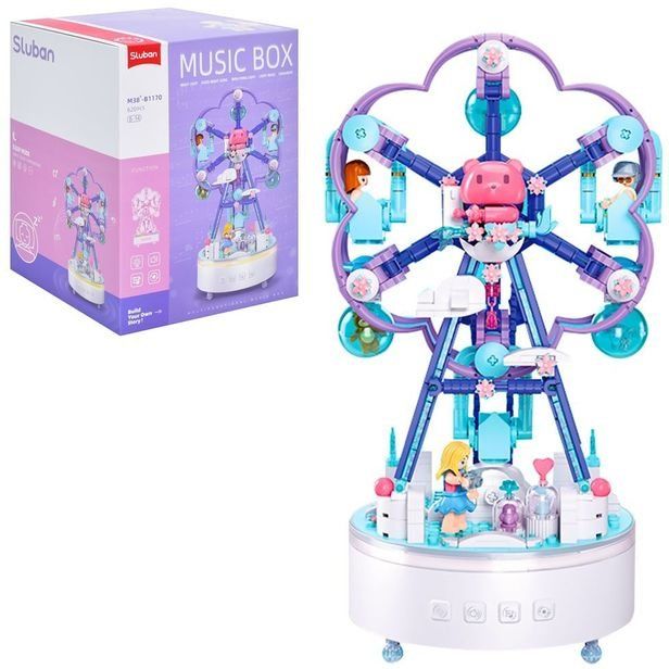 Конструктор Sluban Music Box Музыкальная карусель Аттракцион 620 дет. M38-B1170