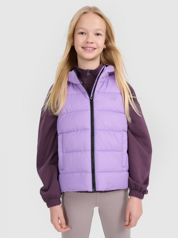 Жилет 4F VEST JACKET F166 4FJWSS25TVJAF166-51S р.140 фиолетовый