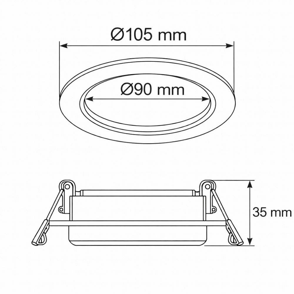 Светильник светодиодный встраиваемый LIGHT SET LUG LS-R GX 10747 12 Вт GX53 белый