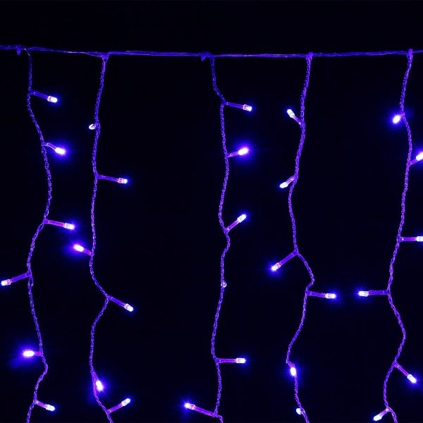 Электрогирлянда-штора внутренняя встроенный светодиод (LED) 368 ламп 1,5м синяя LDCL368-B-E 