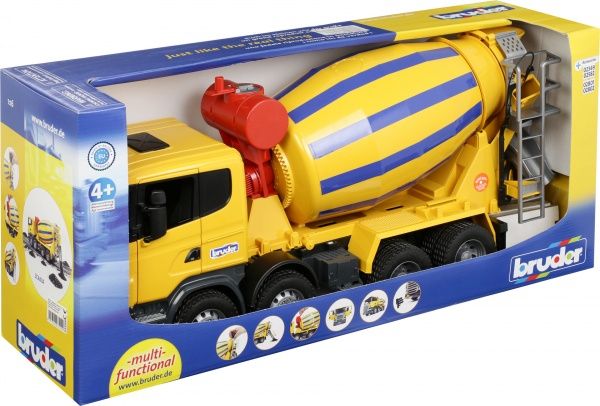 Бетоновоз Bruder Scania R-Serie желтый 1:16 3554