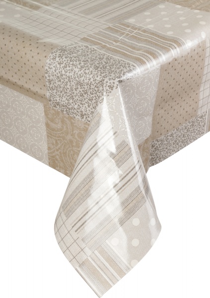 Скатерть Печворк 137x180 см бежевый Даріана 