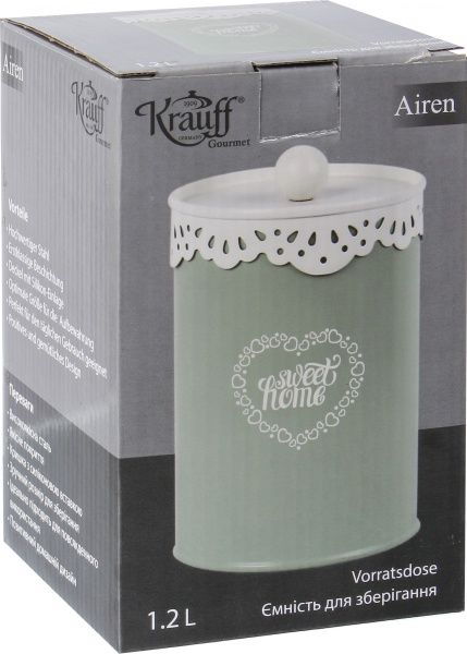 Банка для продуктів Airen 1,2 л 11 см Krauff