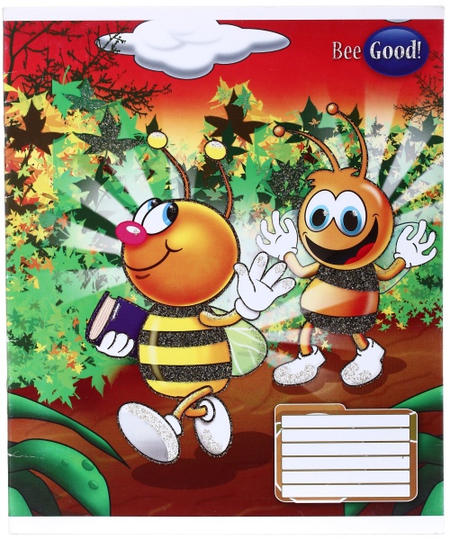 Зошит шкільний з глітером 12 аркушів у лінійку в асортименті Мрії збуваються