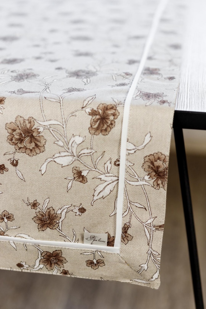 Дорожка (раннер) Сappuccino Цветы 40x140 см Прованс