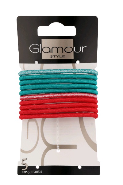 Резинка для волос Glamour 414448 10 шт.