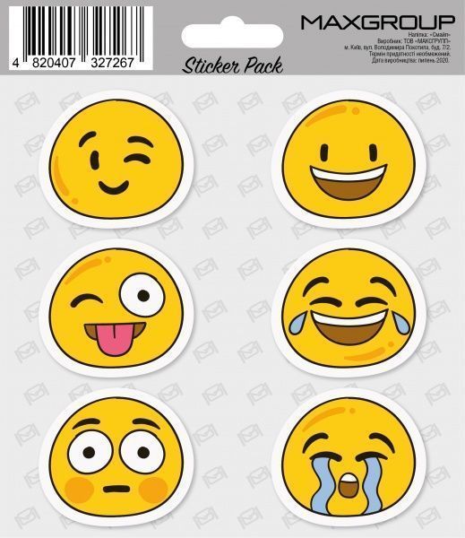 Наклейка MAXGROUP Смайл NM-022
