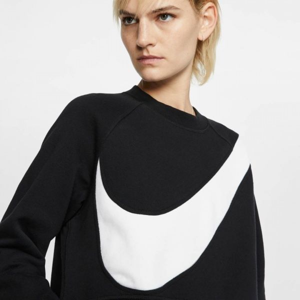 Світшот Nike W NSW SWSH CREW FLC BB BV3933-011 р. L чорний