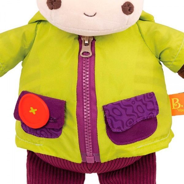 Игрушка интерактивная Battat Крошки-застежки, Зебра BX1692Z