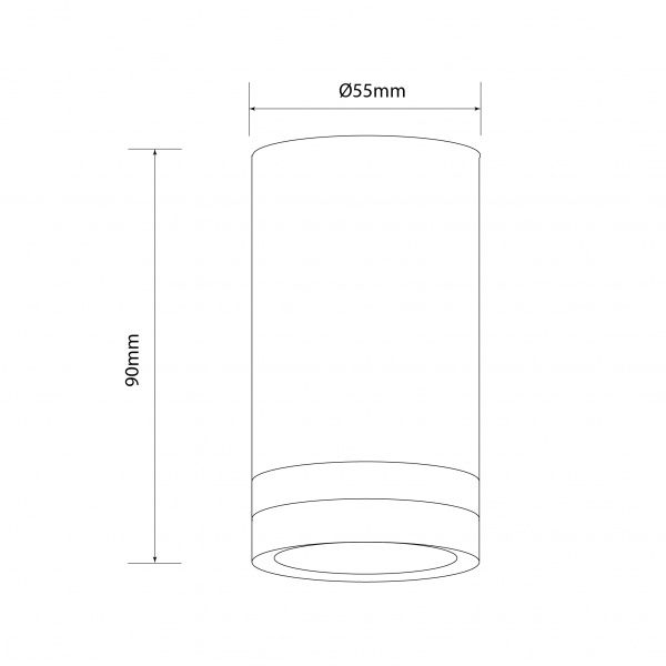 Светильник точечный Светкомплект ASN 55R WH GU5.3 белый 