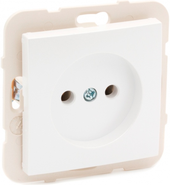Розетка без заземления Efapel Logus 16 А 250 В без шторок белый 21121 TGE