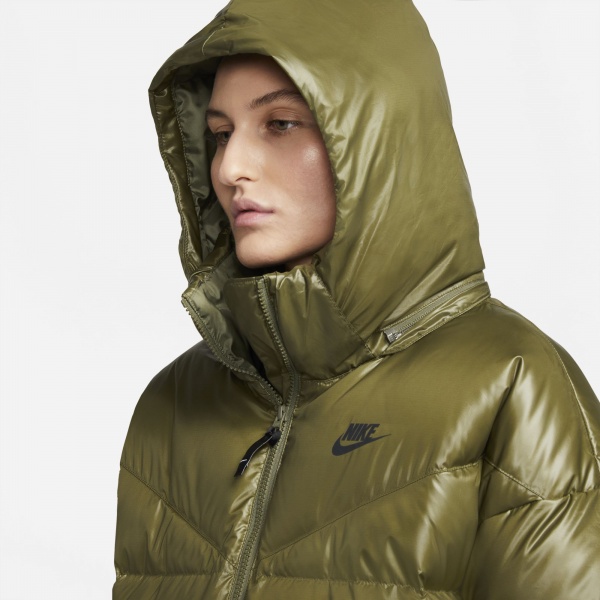 Пальто Nike W NSW TF CITY HD PARKA DH4081-222 р.XL зеленый