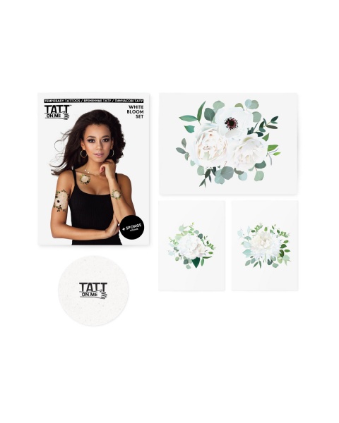 Тату временное TATTon.me White Bloom set