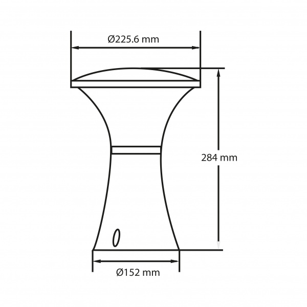 Светильник садовый HOROZ ELECTRIC PAPATYA-1 E27 40 Вт IP44 черный 400-000-141 