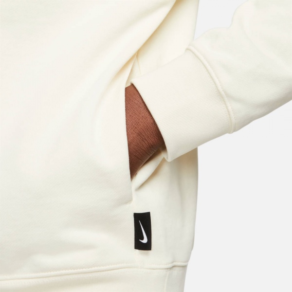 Джемпер Nike M NK SWOOSH FLC HZ HOODIE DX0566-113 р.XL бежевий