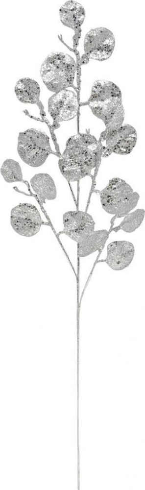 Гілочка декоративна з круглим листям в асортименті 80 см 22B0038-SL 22B0038-GD 22B0038-