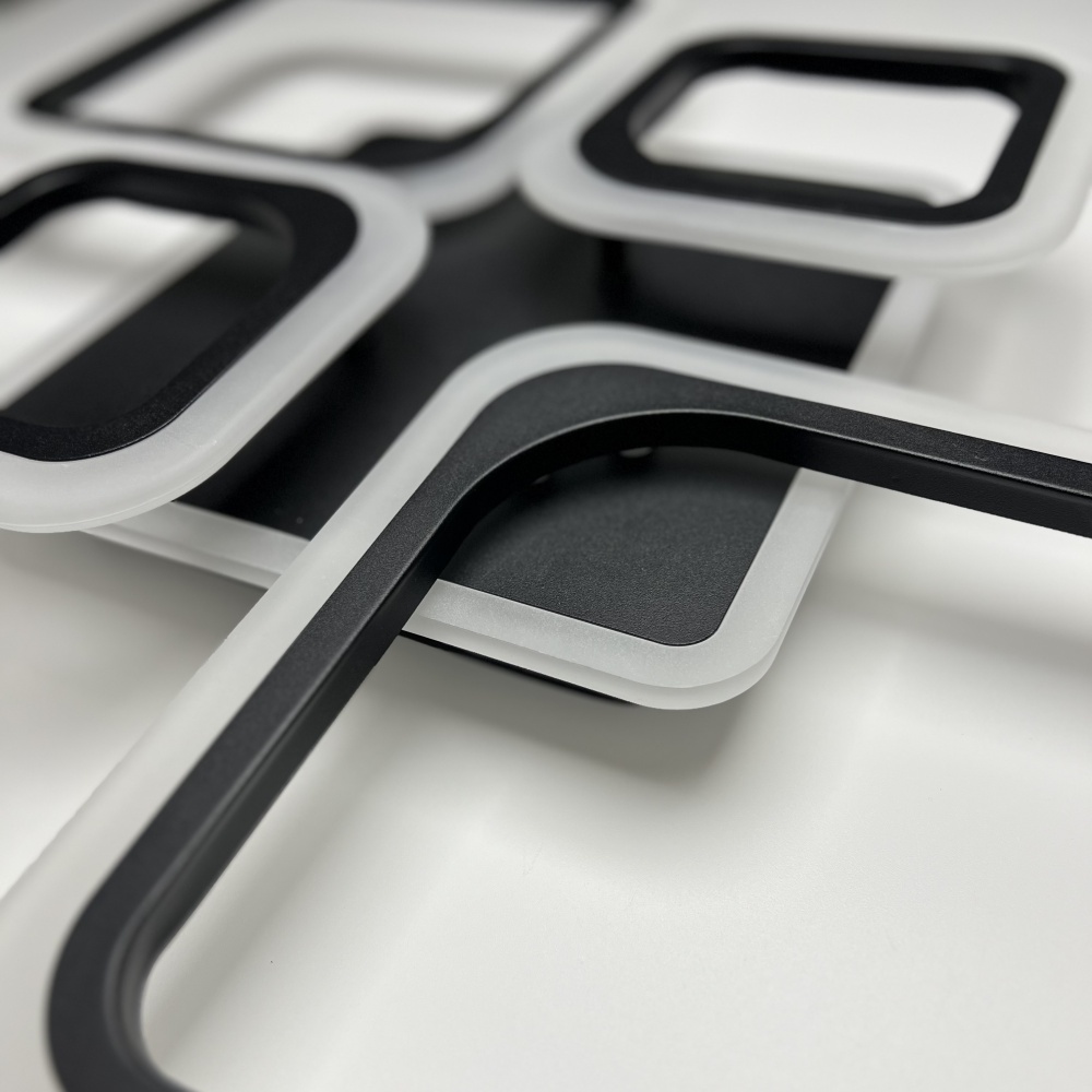 Люстра світлодіодна Luminaria 90 Вт LED-модуль чорний OVAL RGB 90W 5S BLACK