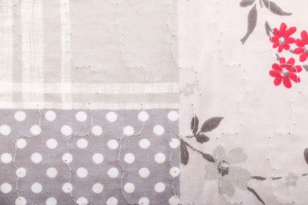 Покривало Basic Печворк мікс стьобане 160x220 см La Nuit з візерунком 