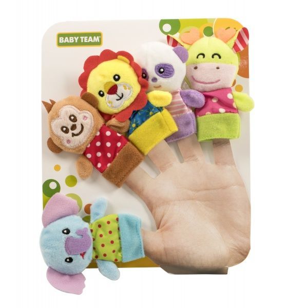 Набор игрушек на пальцы Baby Team Веселые зверюшки 8715