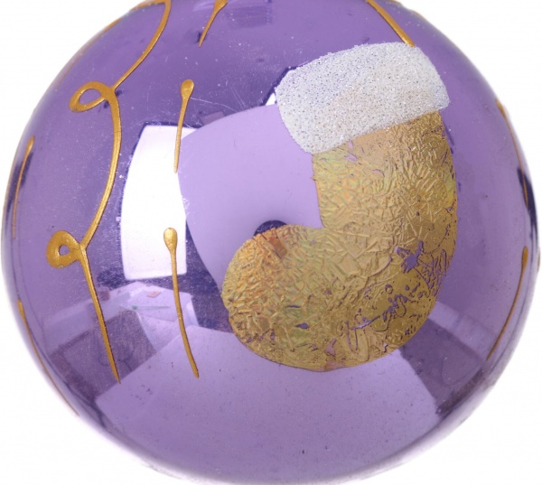 Шар новогодний мульти d 80 мм в ассортименте