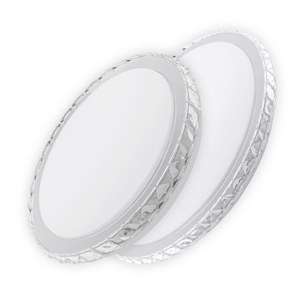 Світильник світлодіодний V-WATT Kristy коло 2 шт./уп. пульт ДУ 50 Вт білий 3000-6000 К 