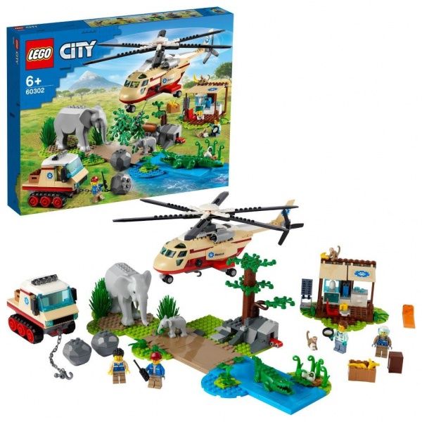 Конструктор LEGO City Операция по спасению зверей 60302