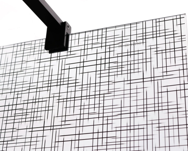 Стенка душевая Walk In Black Dashes HAR-0024 