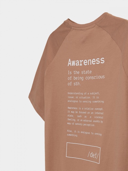 Футболка Outhorn HOZ21-TSM615-82S р.S коричневий