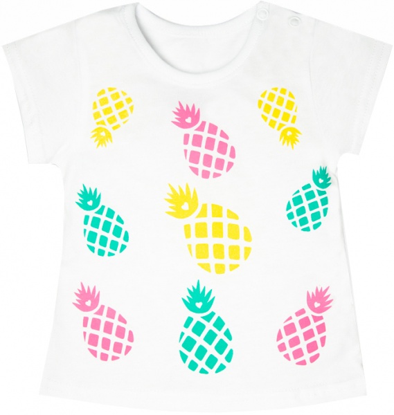 Футболка для дівчаток для дівчаток GABBI FT-22-2/1 р.68 білий 13127 