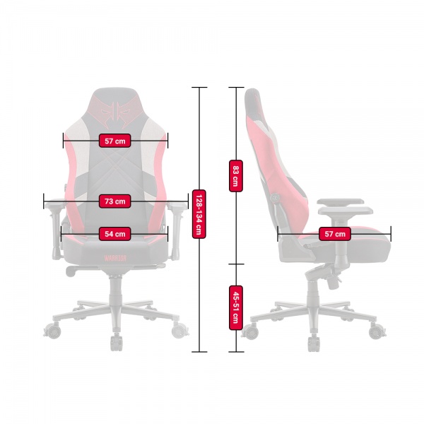 Кресло игровое FRAGON 7X Series Warrior черный/серый/красный 