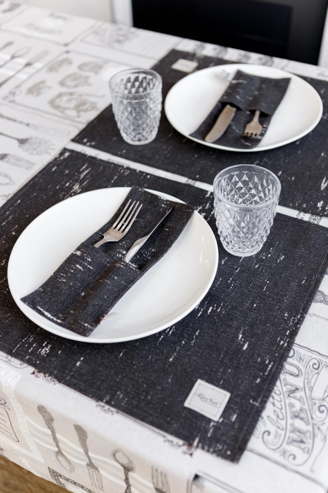 Серветка декоративна La Nuit CUCINA чорний 35x45 см