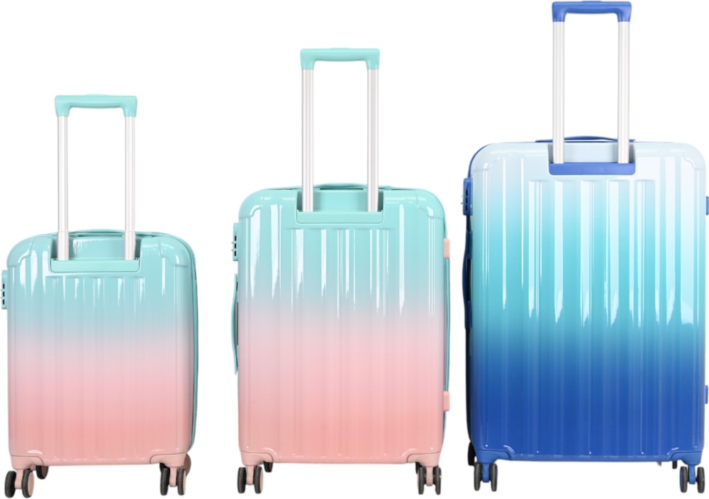 Чемодан Compass MS-2693 37 л розовый с голубым 35x22x55 см S