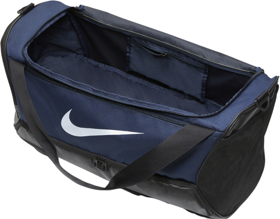Спортивна сумка Nike Brasilia 9.5 DH7710-410 60 л синій із чорним