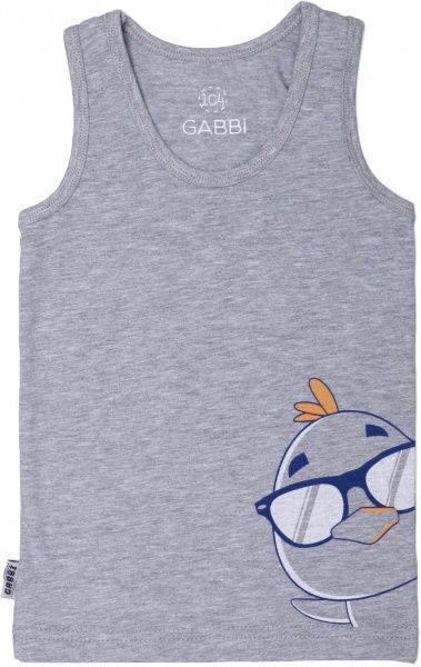 Майка для мальчиков Габби р.98 серый 11111 