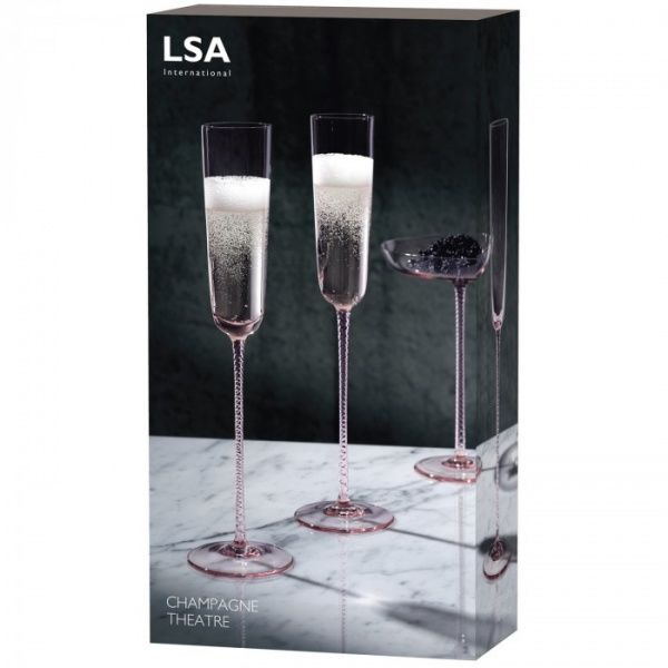 Набор бокалов для шампанского Champagne Theatre розовый 120 мл 2 шт. 120 мл 2 шт. LSA 