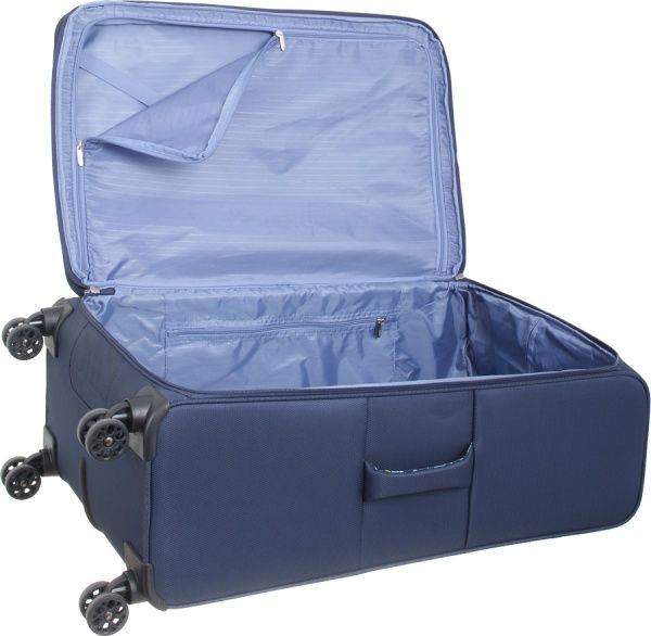 Валіза UP! (Underprice) N1118 синій із принтом 70x43,5x23/26+5 см 