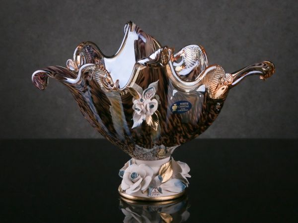 Ваза для фруктов Venezia 29х35х26 см White cristal