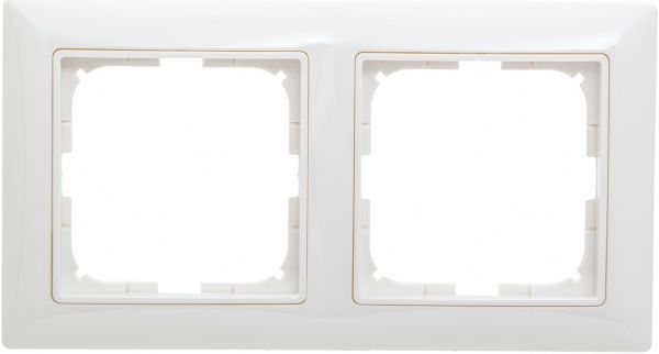 Рамка двухместная ABB Basic 55 универсальная белый 2512-94-507