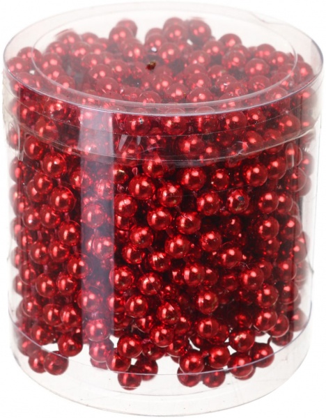 Бусы для елки 6 цветов 5 мм 6 м в ассортименте