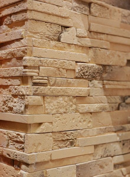 Плитка гипсовая уголок RUSTIKA Валенсия кофейная 0,96 пог.м 