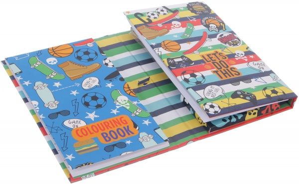 Набор раскраска Football и карандаши цветные 10 шт. 