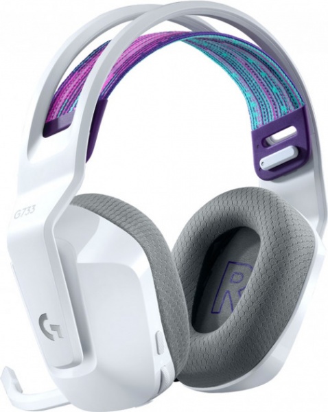 Наушники Logitech white (981-000883) Lightspeed Wireless RGB Gaming Headset G733 