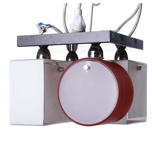 Люстра Altalusse INL-9252C-04 белый/красный