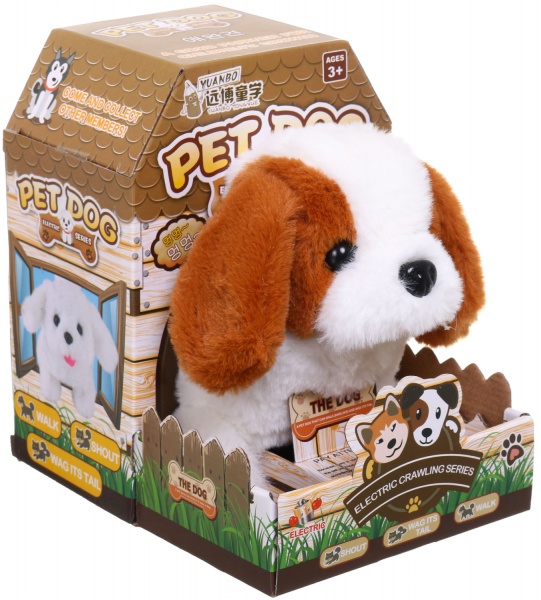 Іграшка інтерактивна MERX Limited цуценя коричневе 13х18х15 см MX0297323