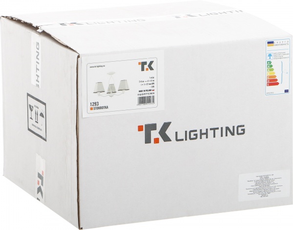Люстра стельова TK Lighting Stokrotka 3xE27 білий 1293 