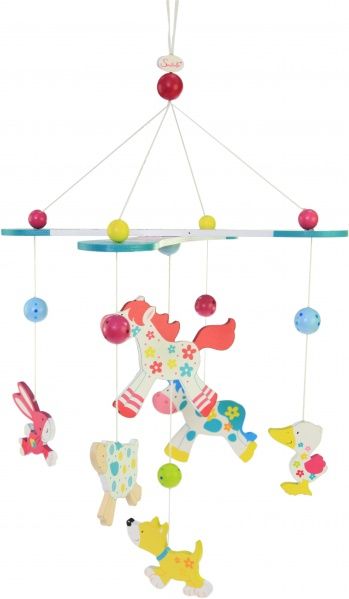 Мобіль goki дерев'яний Звірятка 52906