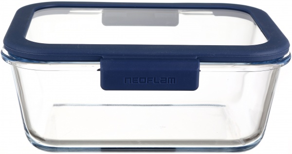 Контейнер для хранения Glace стеклянный 1200 мл Flamberg Premium