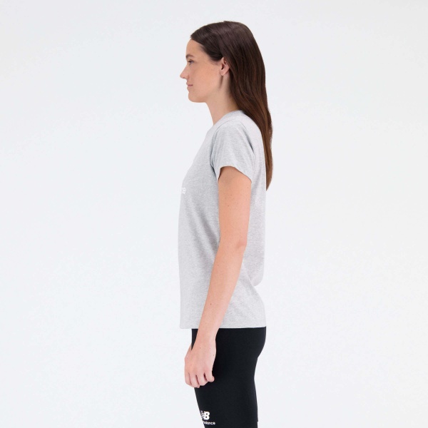 Футболка New Balance ESSENTIALS STACKED LOGO WT31546AG р.M сірий