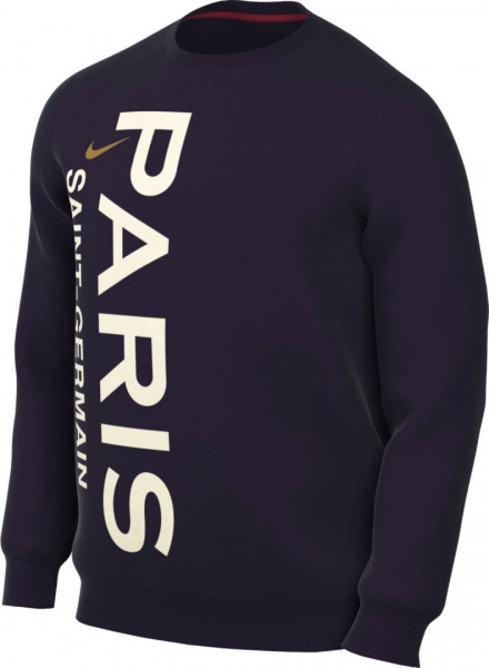 Світшот Nike PSG M NSW CLUB CRW FT GX DV4596-498 р.S синій