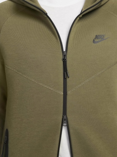 Джемпер Nike M NK TCH FLC FZ WR HOODIE FB7921-222 р.L зелений